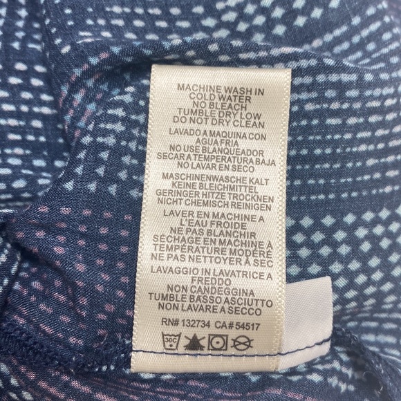 Anthropologie Cloth & Stone Dotted Herringbone Blouse - Picture 9 of 10